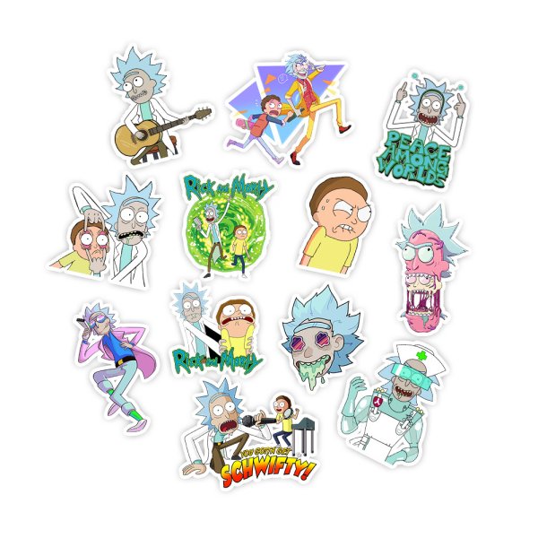 Стикеры Рик и Морти для печати
