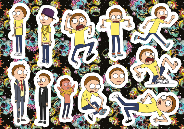 Стикер бук Рик и Морти