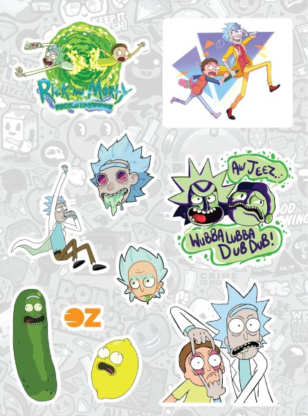 Стикеры Рик и Морти для печати
