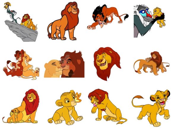 Король Лев наклейки