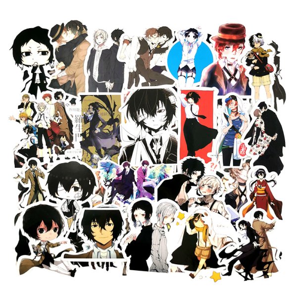 Наклейки с бродячими псами 100 штук