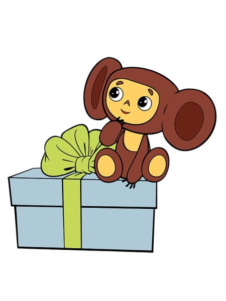 Стикеры Чебурашка