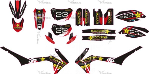 Наклейки на питбайк BSE MX 125