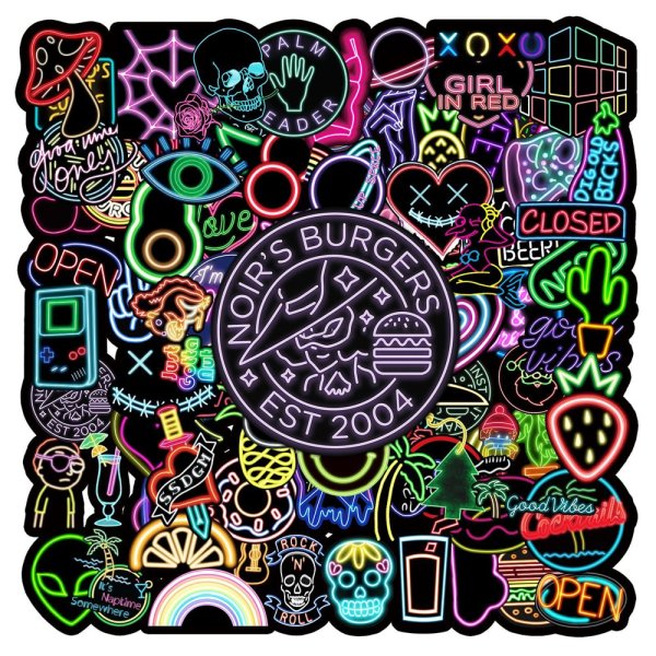 Наклейки цветные