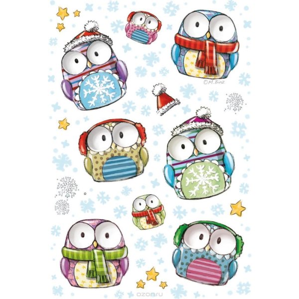 Зимние Стикеры для ежедневника