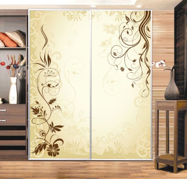 Декоративные наклейки на шкаф купе