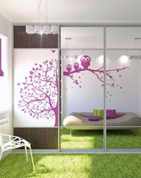 Наклейки на шкаф купе