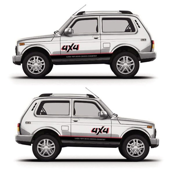 Наклейки на ниву 4х4