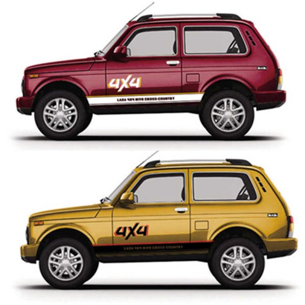 Наклейка 4x4 off Road Нива Шевроле