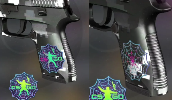 Наклейки Расколотая сеть КС го