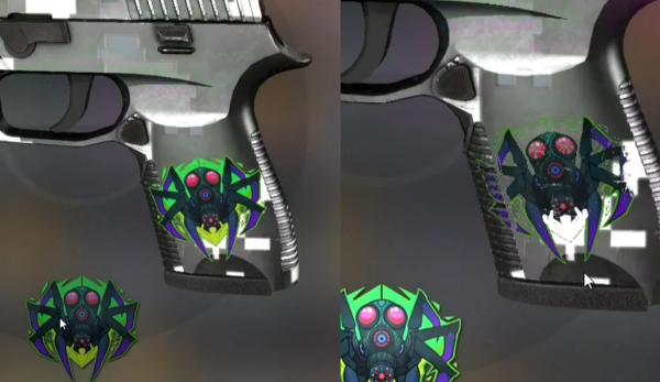 Паук стикер