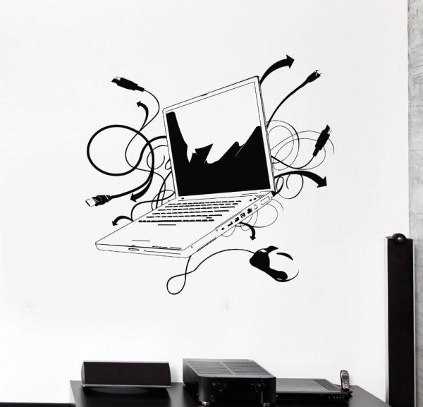 Виниловые наклейки на стену в офис