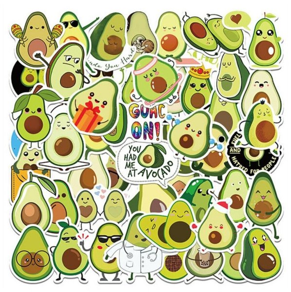 Наклейки для распечатки авокадо