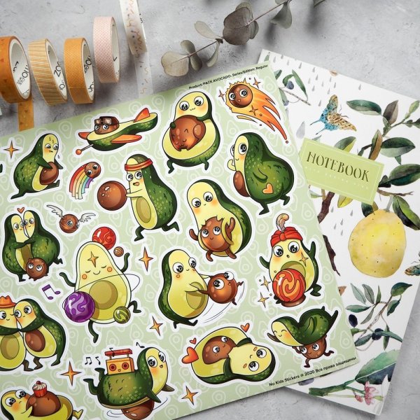 NKS наклейки авокадо