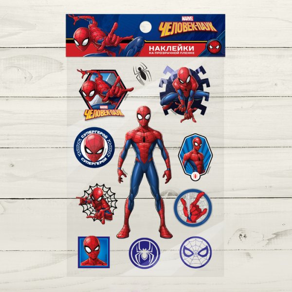 Наклейка - человек - паук