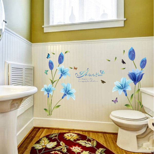 Наклейки для ванной комнаты на стену