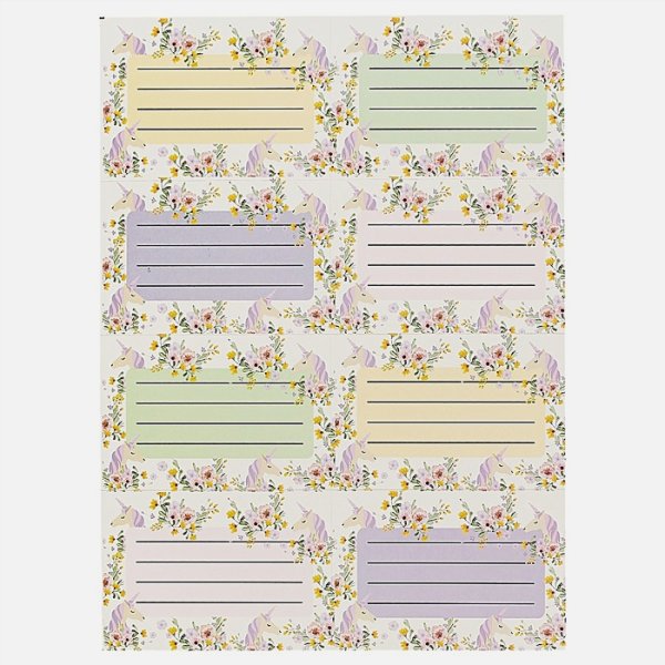 Наклейки на тетрадь для подписи