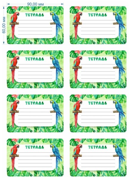 Рамочка для подписи тетради