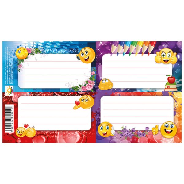 Наклейки для подписывания тетрадей