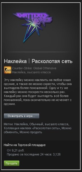 Стикеры Расколотая сеть