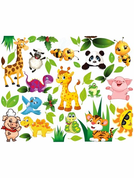 Животные (с наклейками)_