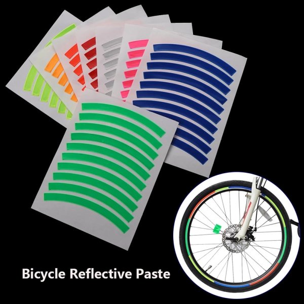Наклейки на обод колеса велосипеда
