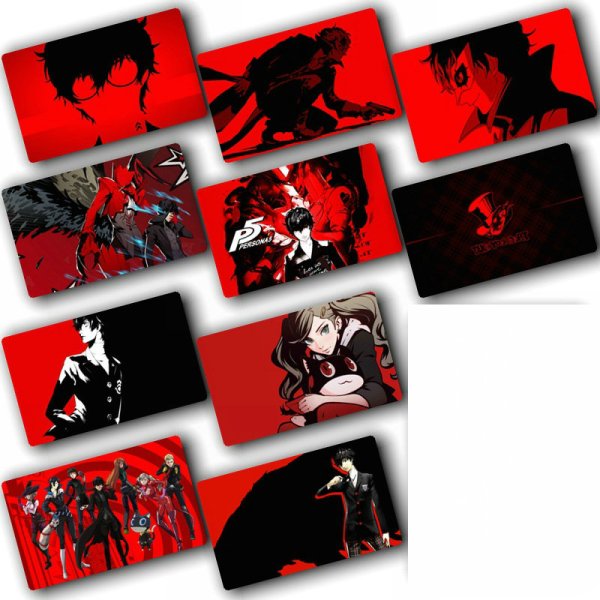 Прямоугольные наклейки аниме