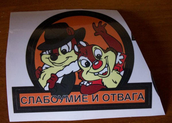Чип и Дейл наклейки на машину