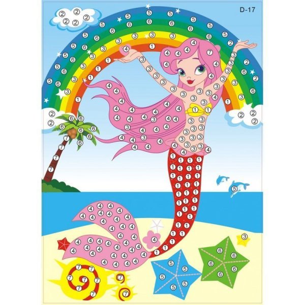 Бумажная мозаика для детей