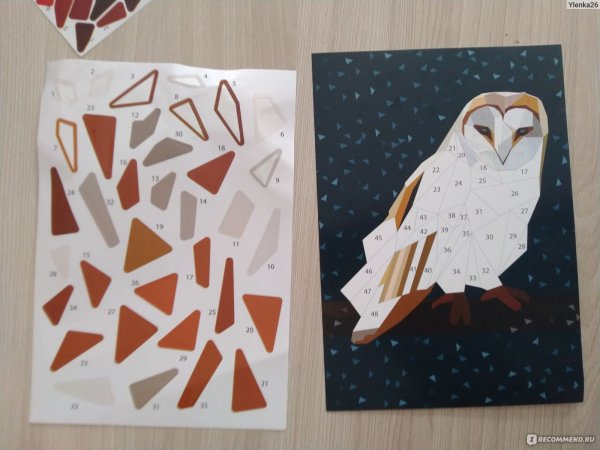 Аппликация из мозаики