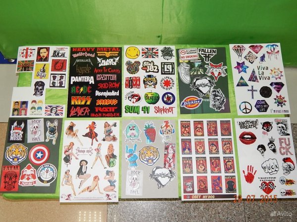 Наклейки нумерация