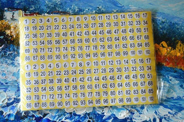 Номерки на кроватки в детском саду