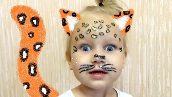 Маленький аквагрим леопард