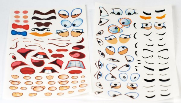 Наклейки части лица