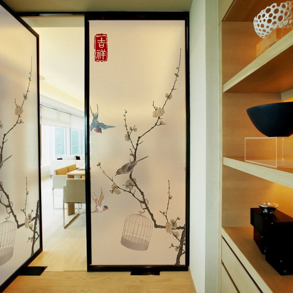 Наклейки на стекло декоративные