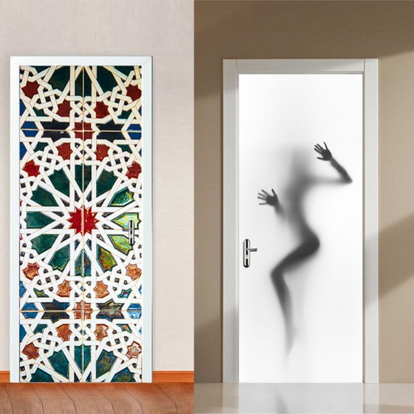 Наклейка интерьерная на дверь