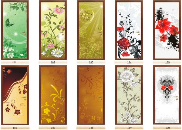 Наклейки на двери межкомнатные