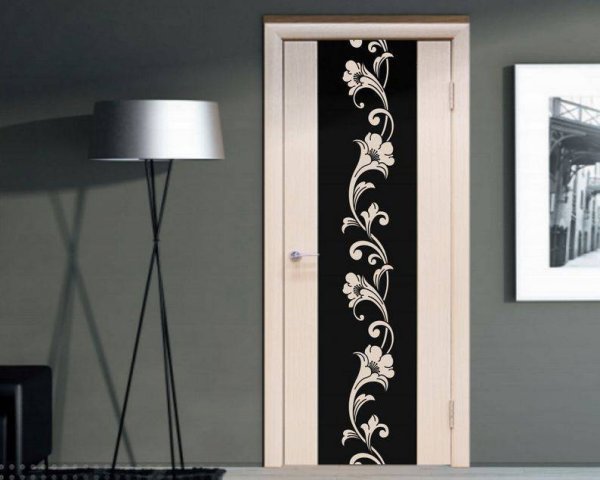 Декор на дверь межкомнатную наклейки