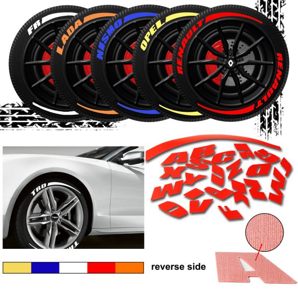 Наклейки на покрышки автомобиля