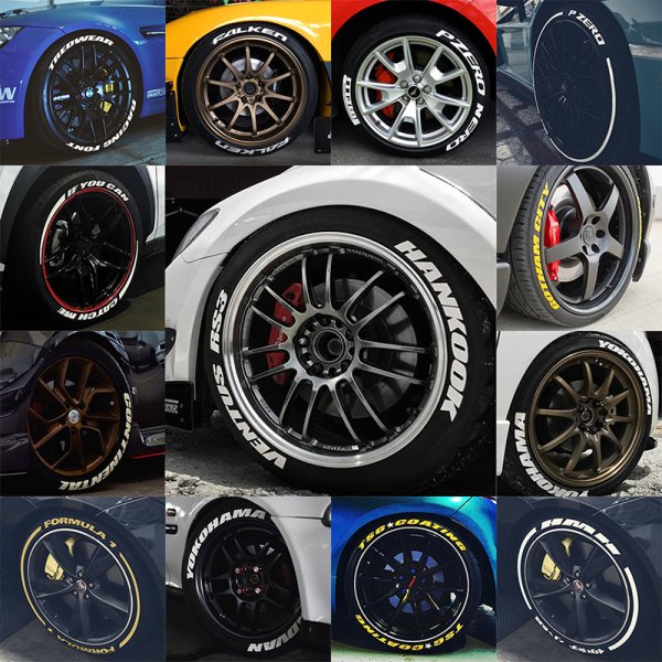 Стикеры на резину авто