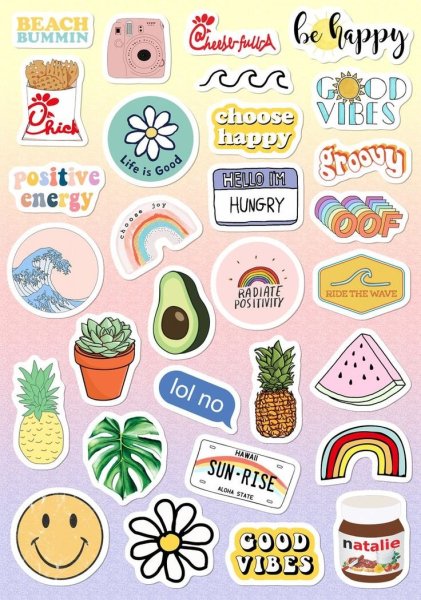 Стикеры для распечатки Пинтерест