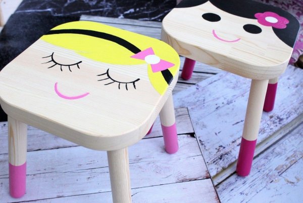 Покрасить детские стульчики