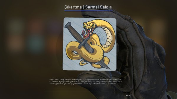 Наклейки сломанный клык КС го