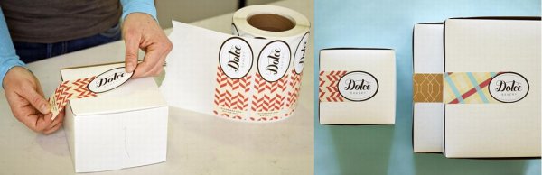 Стикер на коробку