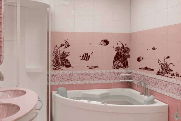 Виниловые наклейки для ванной комнаты