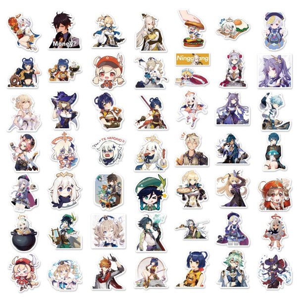 Наклейки Геншин Импакт