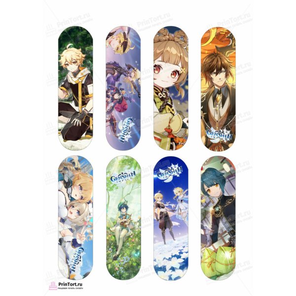 Мона Геншин Чиби Стикеры