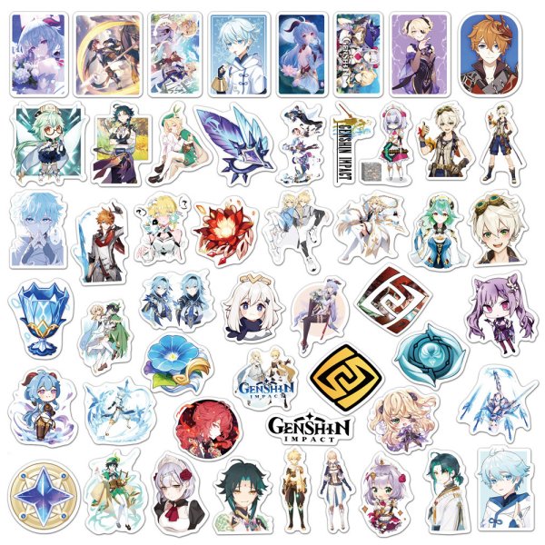 Набор наклеек Genshin Impact