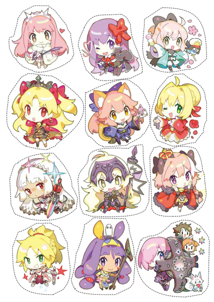 Наклейки Геншин Импакт