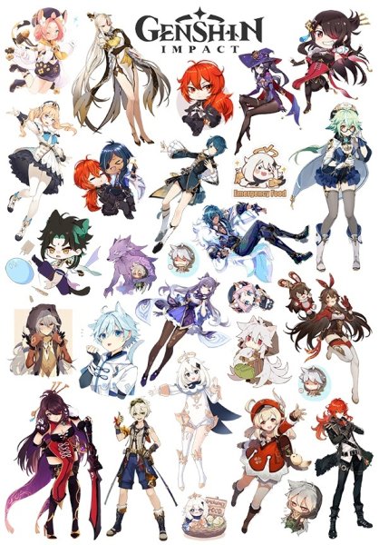 Наклейки аниме